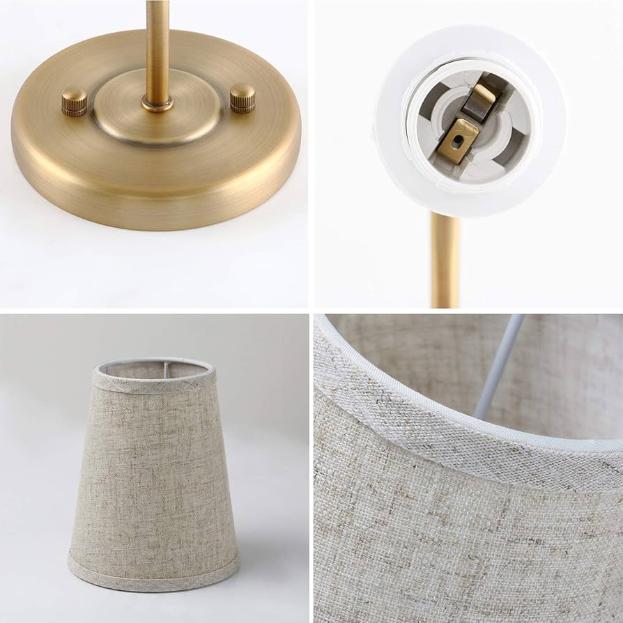 【Muster】valo shade vintage Pathson Set of 2 Vintage Wall Sconces Linen Fabric Shade